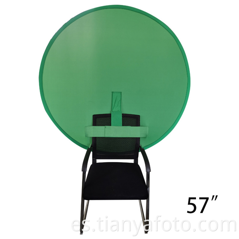 2021 silla portátil pantalla verde telón de fondo estudio reflector fotográfico plegable para telón de fondo de cámara web